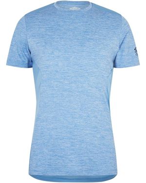 Umbro Pro Training Marl Poly Tee T-Shirt - Blau