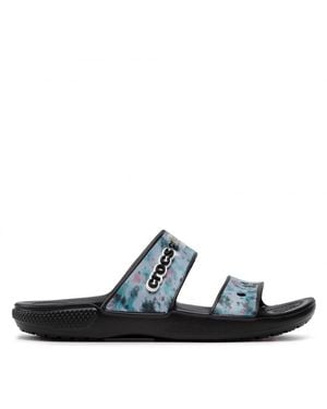 Crocs™ Classic Tie Dye Graphic Sandal - Blue