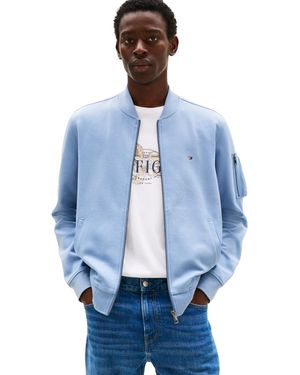Tommy Hilfiger Essential Bomberjack Voor Met Ritssluiting - Blauw