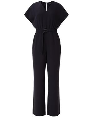 Comma, Overall mit integriertem Gürtel navy 46 - Blau