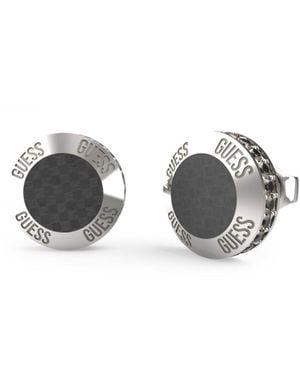 Guess Jume04040jwstbkt-u Racer Tag Earrings - Metallic