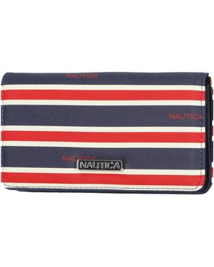 Nautica Porta carte di credito con - Rosso