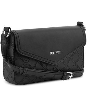 Nine West BOWIE MINI FLAP CROSSBODY - Schwarz