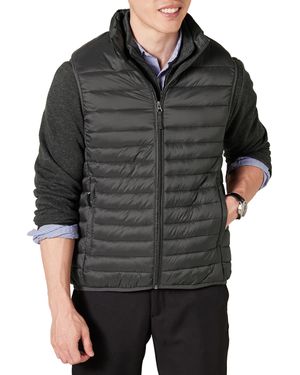 Amazon Essentials Lightweight Water-resistant Packable Puffer Gilet - Black