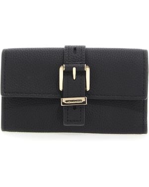 Michael Kors MD Flap Trifold Wallet - Nero
