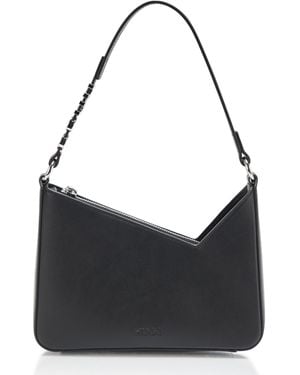 HUGO Mel Asymmetrical Mini Shoulder Bag - Black