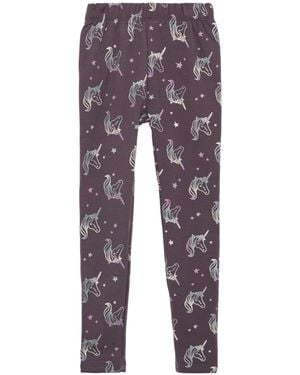 S.oliver Wärmende Leggings mit All-Over-Print Flieder 92 - Blau