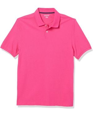 Amazon Essentials Polo en Coton Piqué Coupe Slim Athletic-Shirts - Rose