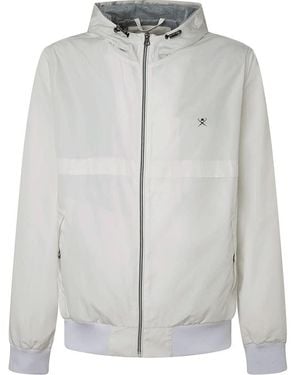 Hackett Heritage Windbreaker Raincoats - Grey