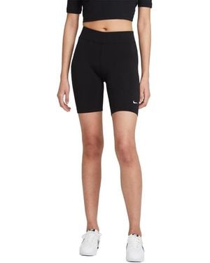 Nike W NSW ESSNTL MR Biker SH Plus Pants - Blau