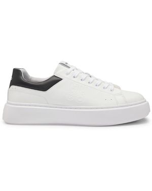 HUGO Allen Tenn Lowtop Sneakers mit Stack-Logo Weiß 43 Größe 43