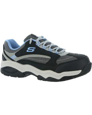 Skechers Work Biscoe ST Steel Toe Sneakers - Blu