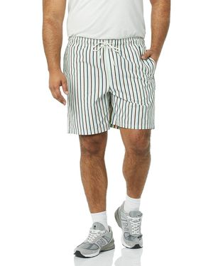 Amazon Essentials Walkshorts Schrittlänge 20 cm lockere Passform mit Kordelzug - Mehrfarbig