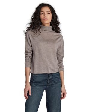 G-Star G-STAR Donna Turtle Knitted Sweater - Grigio