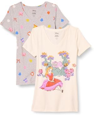 Amazon Essentials Disney | Marvel | Star Wars | Princess T-shirt Met Korte Mouwen En V-hals In Klassieke Pasvorm - Roze