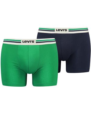 Levi's Levis Placed Sportwear Logo Boxer Pugile - Verde