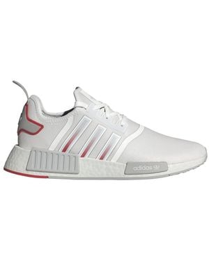 adidas Mens Nmd R1 Lace Up Trainers Shoes Casual - Green, Off-white, 5 Uk