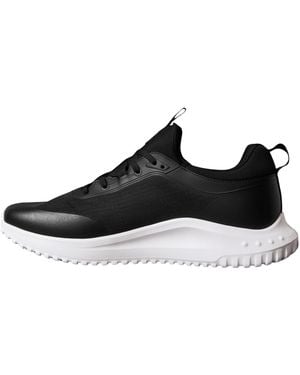 Calvin Klein Eva Runner Laceup Sock Mat Mix Ym0ym01443 Low Top - Black