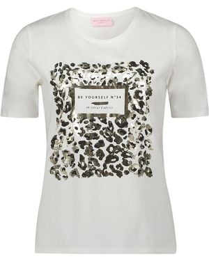 Betty Barclay Basic Shirt mit Aufdruck 36 - Weiß