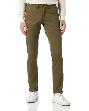 GANT HALLDEN Twill Chinos Pantaloni Elei da Uomo - Verde