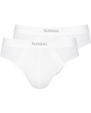 Sloggi Ever Ease Brief 2P White - Weiß