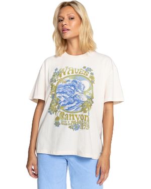 Billabong Waves In The Canyon EBJZT00190 Maglietta Donna - Bianco