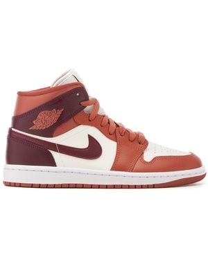 Nike Scarpe Wmns Air Jordan 1 Mid TG 40 cod BQ6472-200 - Rosso