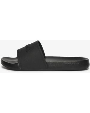 Superdry Logo Pool Slide Sandaal - Zwart