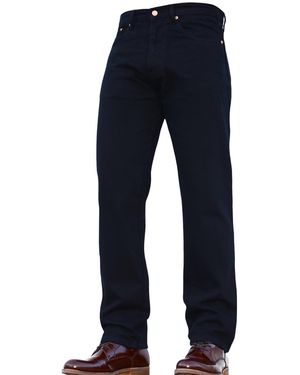 adidas S Regular Fit Heavy Duty Plain Basic Denim Work Jeans Trousers Available In Black 34w X 31l - Blue