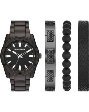 Skechers Analog Quarz Uhr mit Legierter Stahl Armband SR9078 - Schwarz