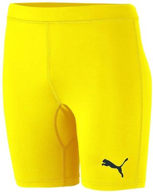 PUMA Hose Liga Baselayer Shorttight Jr - Geel