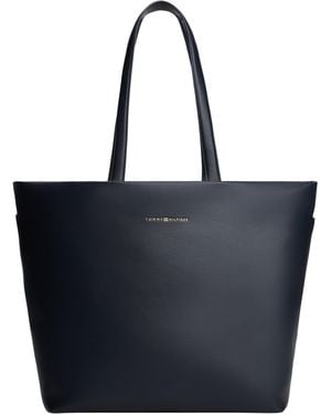 Tommy Hilfiger Th Logotape Tote Aw0aw17693 Tote - Blue