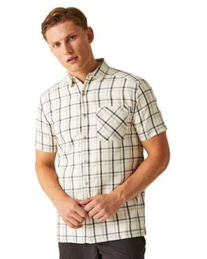 Regatta S Mindano Viii Short Sleeve Shirt - Grey