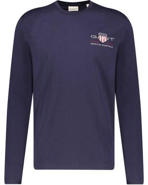 GANT Langarmshirt MEDIUM ARCHIVE SHIELD - Blau