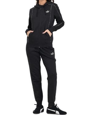 PUMA Essential Animal Hooded Tracksuit - Black