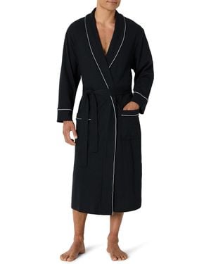 Amazon Essentials Lightweight Shawl Robe Bathrobe - Black