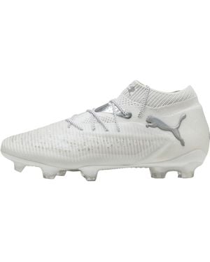 PUMA Mens Future 8 Ultimate Firm Ground Soccer Cleats - White, White/silver Mist/cool Light Grey, 5.5 - Black