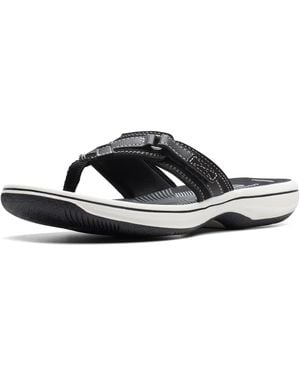 Clarks Breeze Sea Flip Flop - Negro