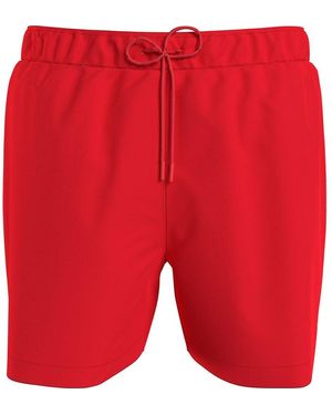 Tommy Hilfiger Th Essential Halflange Zwemshort - Rood