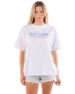 Rip Curl Heritage Crew Neck Short Sleeve T-shirt Tee - White