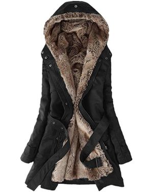 Superdry Medium Black Winter Anorak Coat