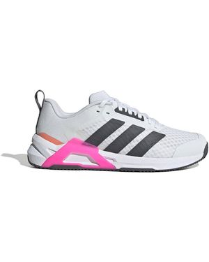 adidas Dropset Control Weightlifting Shoes 8 Grey - White