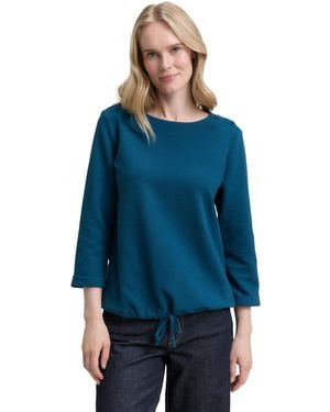 Tom Tailor Basic T-Shirt aus Bio-Baumwolle - Blau