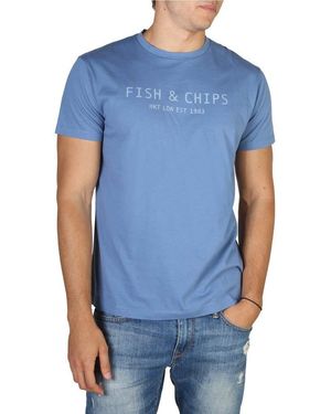 Hackett Hkt By Hkt F&chips Tee T-shirt - Blue