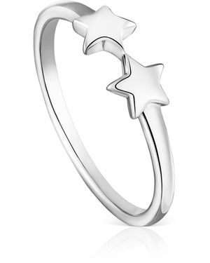 Tous Offener Ring mit Sternmotiv aus Sterlingsilber - Mettallic