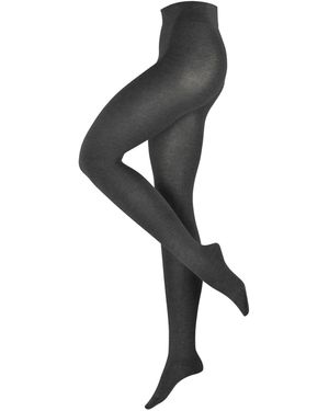 Esprit Plain W Ti Cotton Wool Thick Plain 1 Pair Tights - Black