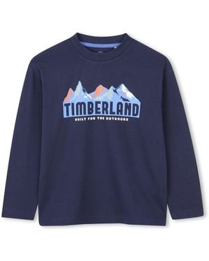 Timberland T60537 Camiseta para niño - Azul