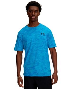 Under Armour Abc Camo Short Sleeve T-shirt 4xl - Blue