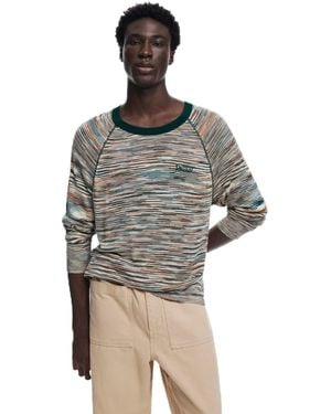 Desigual Heathered Long-Sleeve Tee - White