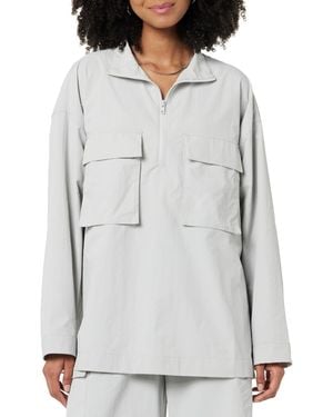 The Drop Anabel Relaxed Nylon Jacket Jacke - Grau